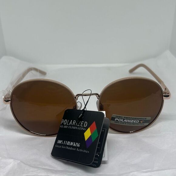 Giselle Polarized Round Sunglasses – Vintage Inspired UV Protection - Picture 3 of 3